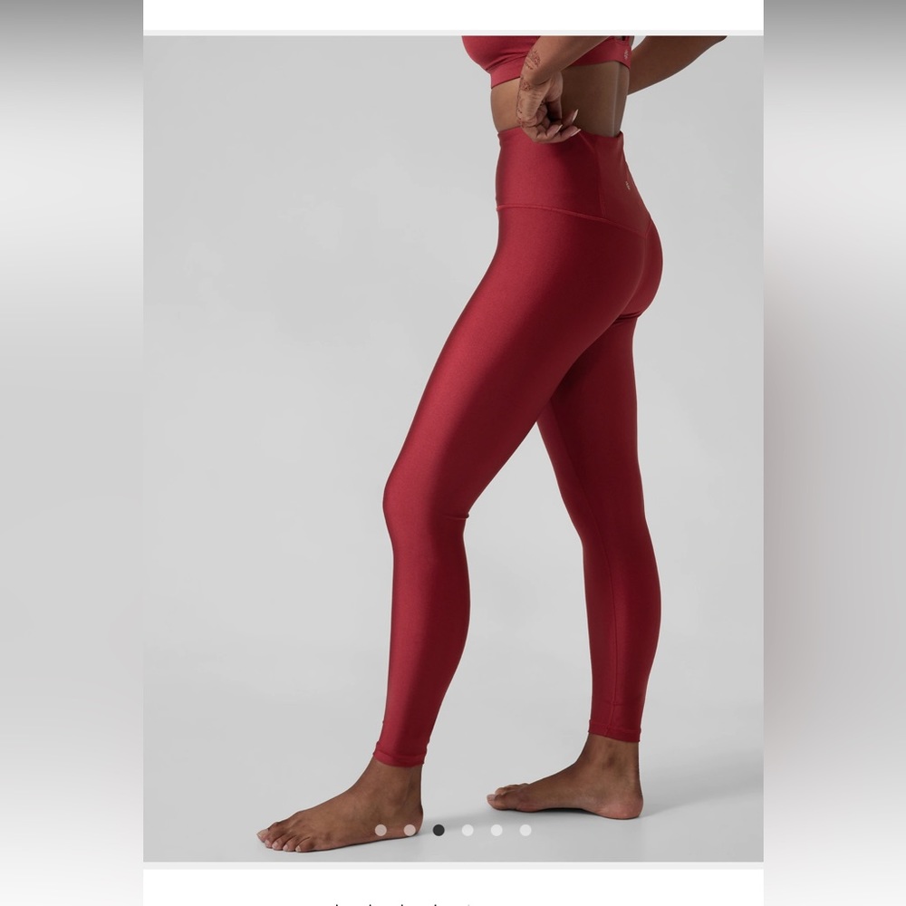 Athleta Elation Shine Tight - Decadent Red